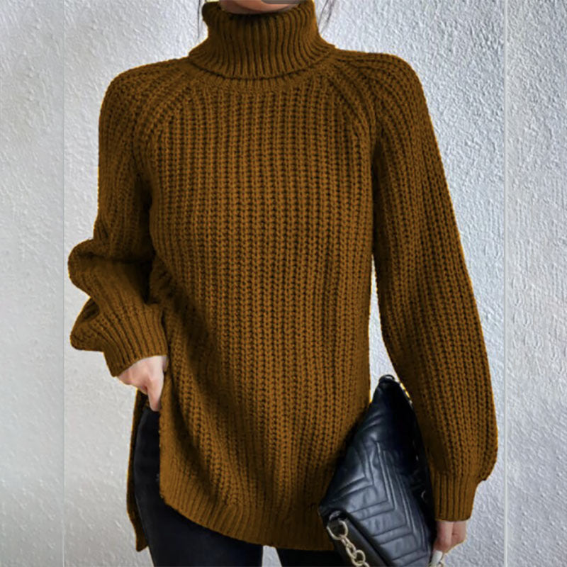 Éloïse™ | Split Turtleneck Sweater