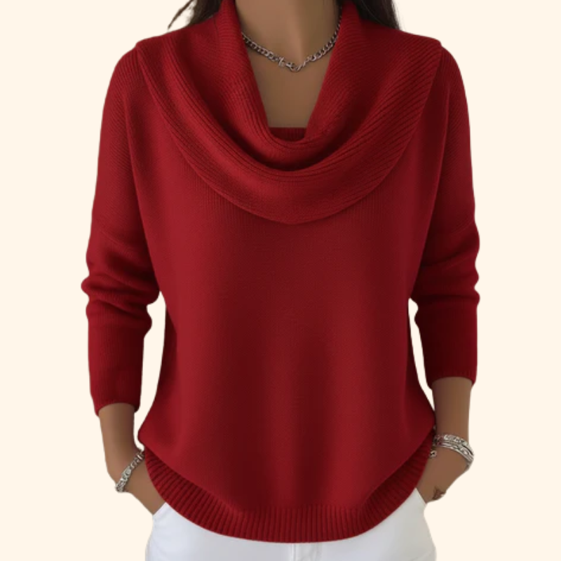 Elliza – Elegant Sweater with Sophisticated Collar