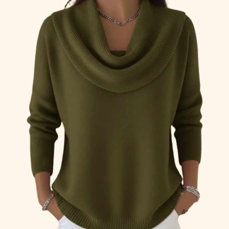 Elliza – Elegant Sweater with Sophisticated Collar