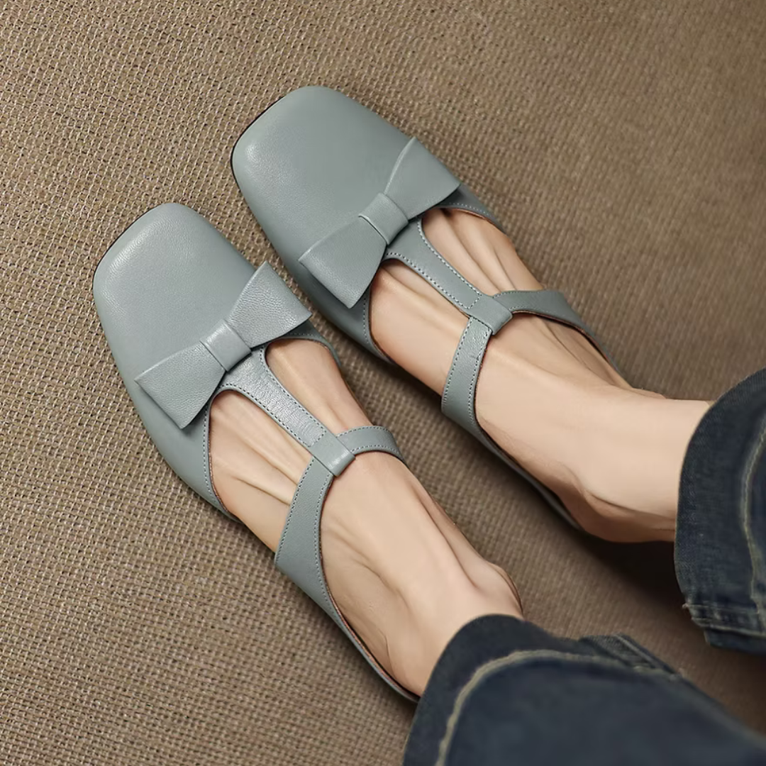 Evelyn | Square Toe Slippers