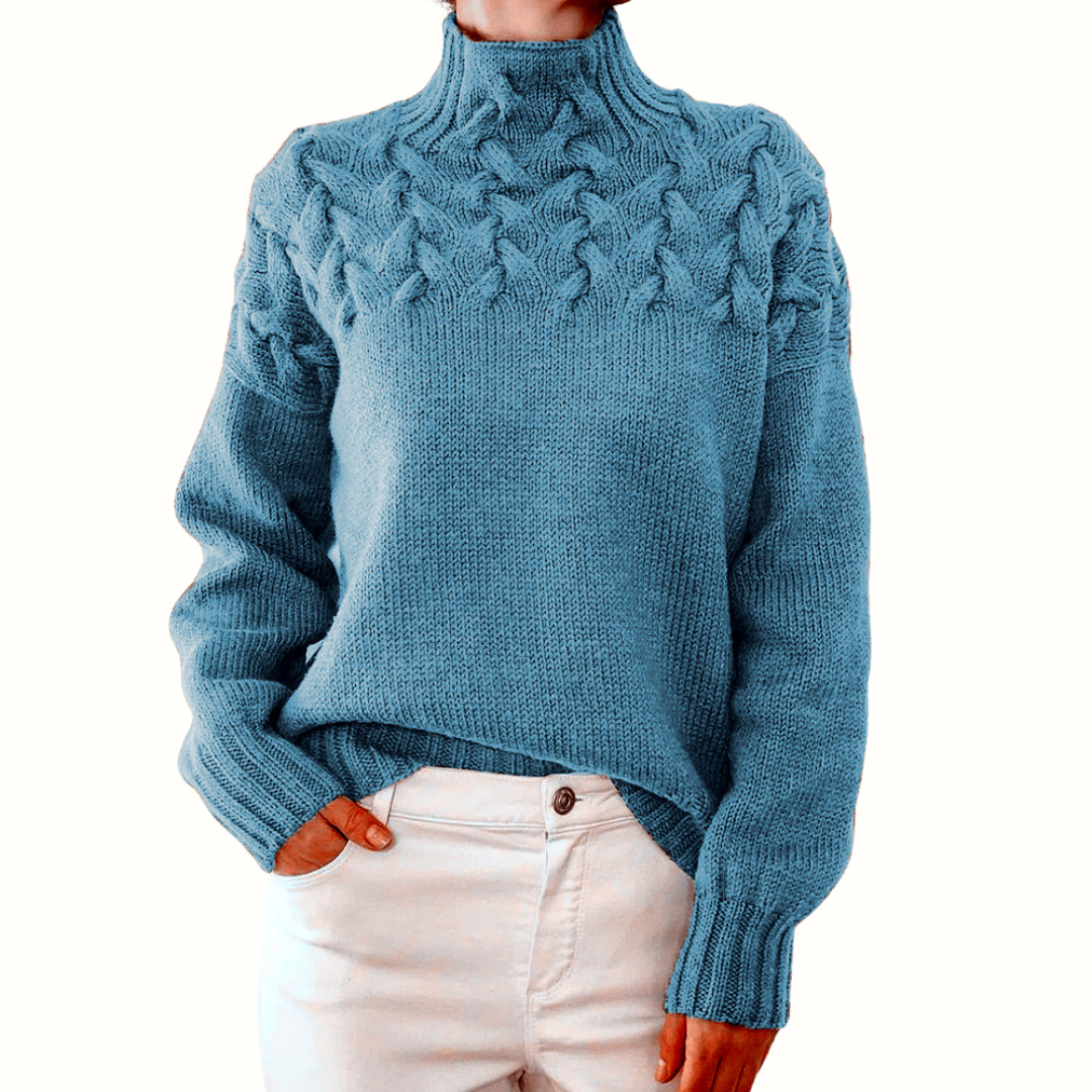 Léa – Elegant Knit Turtleneck Sweater
