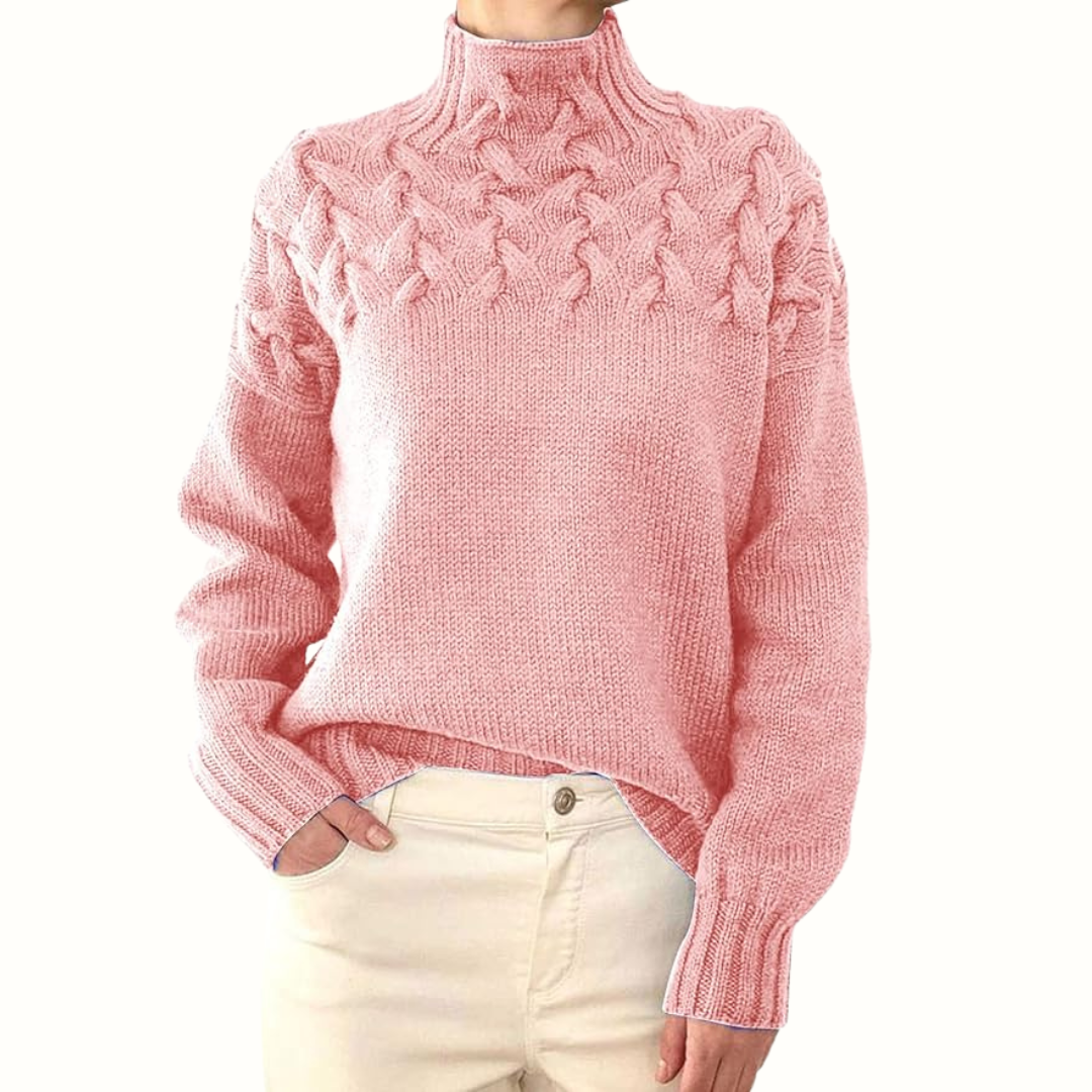 Léa – Elegant Knit Turtleneck Sweater