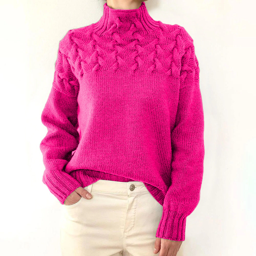 Léa – Elegant Knit Turtleneck Sweater