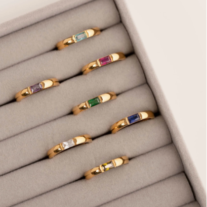 Birthstone Ring in Gemstone