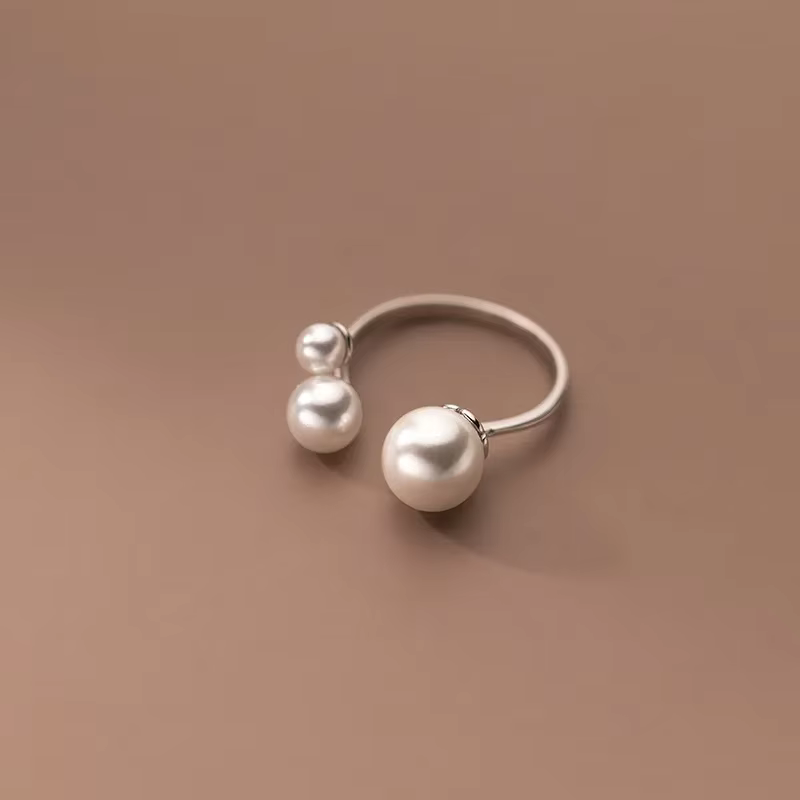 Triple Adjustable Freshwater Pearl Ring