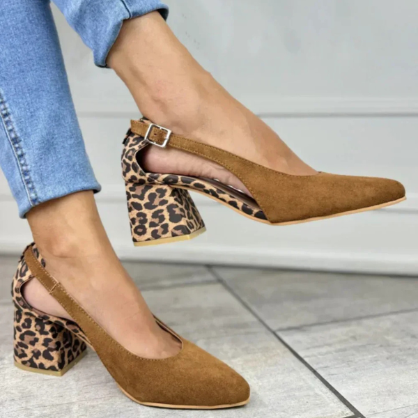 Camila | Leopard Print Heel Slingbacks
