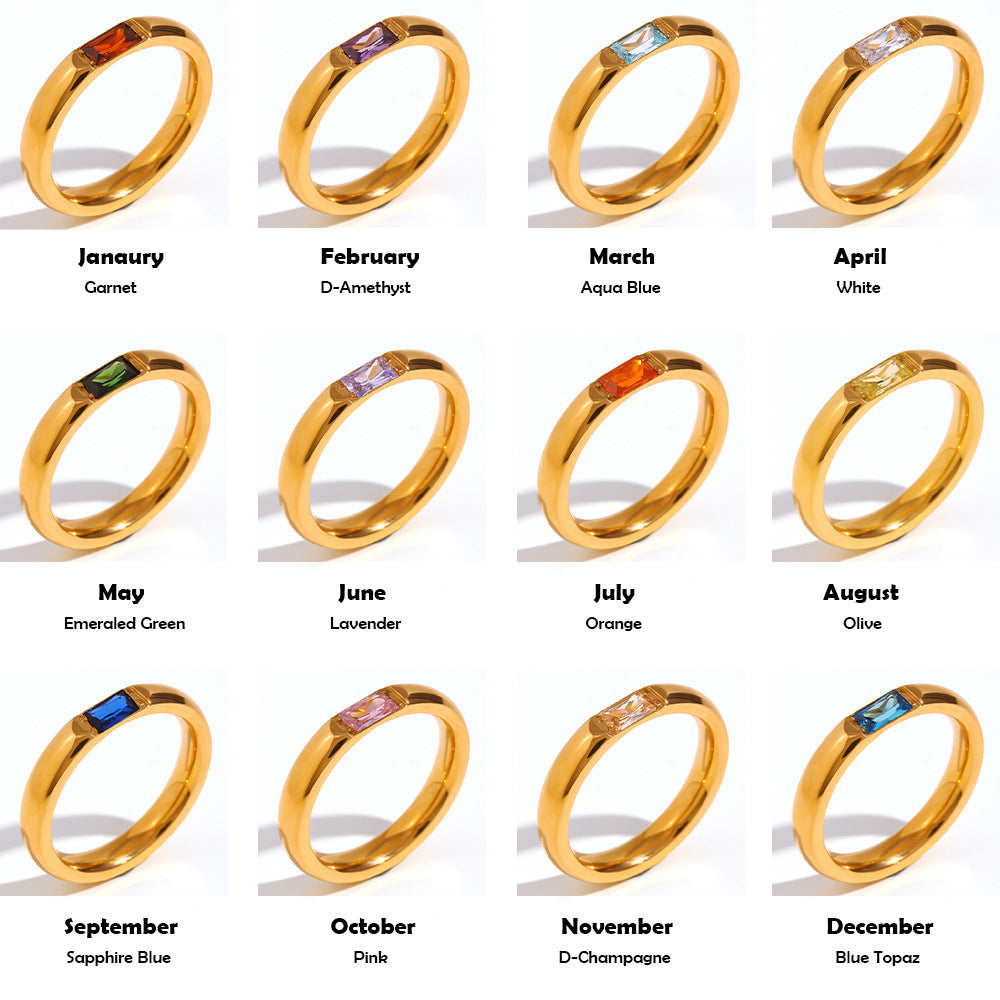 Birthstone Ring in Gemstone