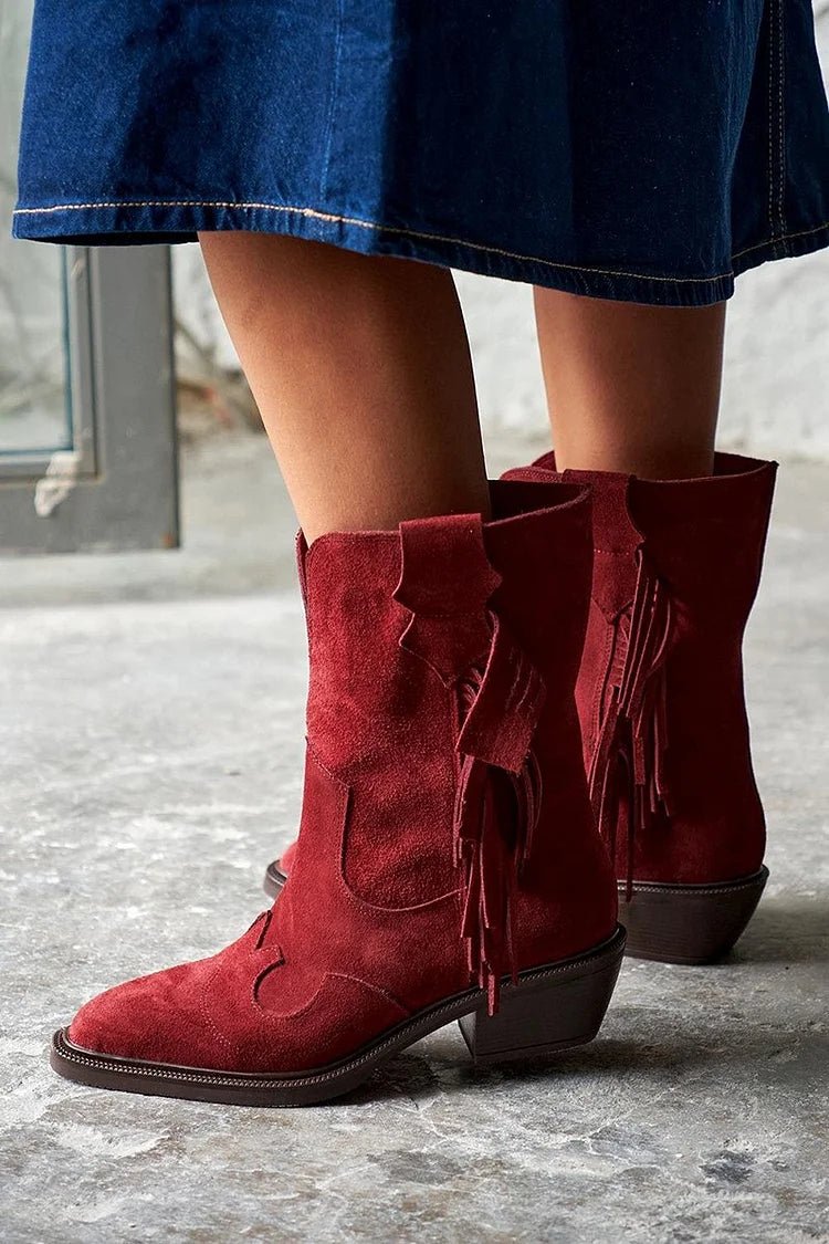 Ariane™ | Western Style Ankle Boots - Liam & Ivy