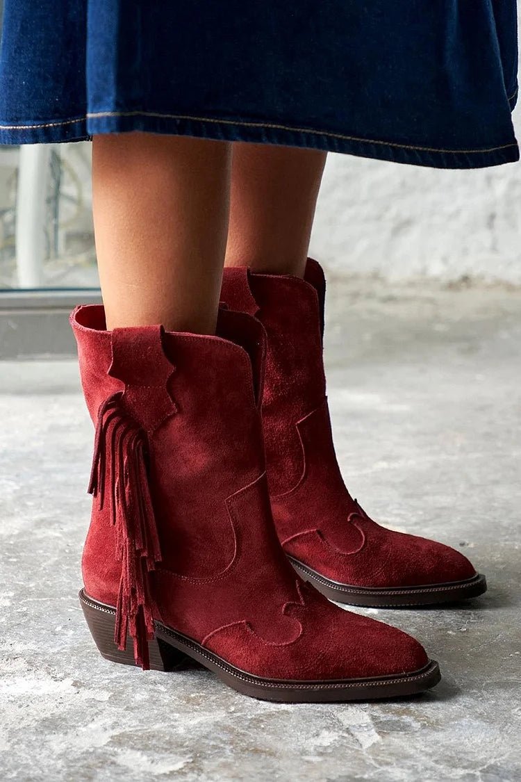 Ariane™ | Western Style Ankle Boots - Liam & Ivy