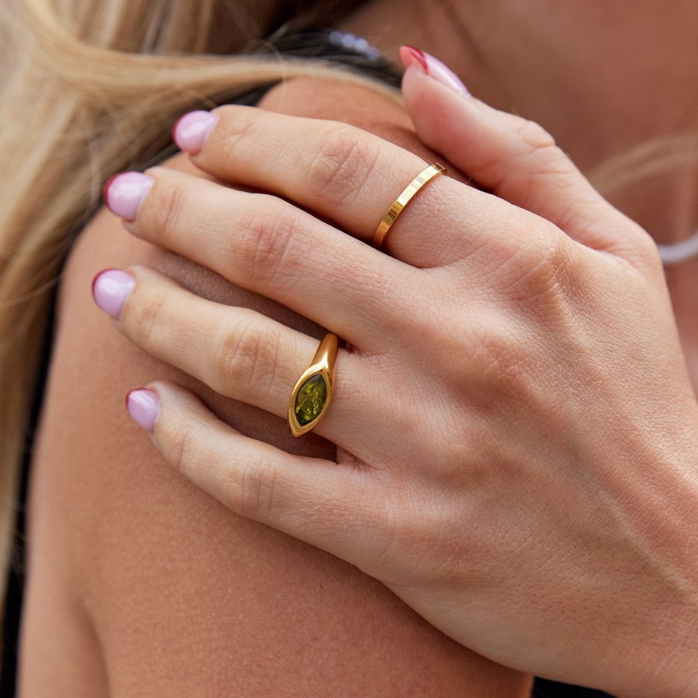 Arizona Green Crystal Ring - Liam & Ivy