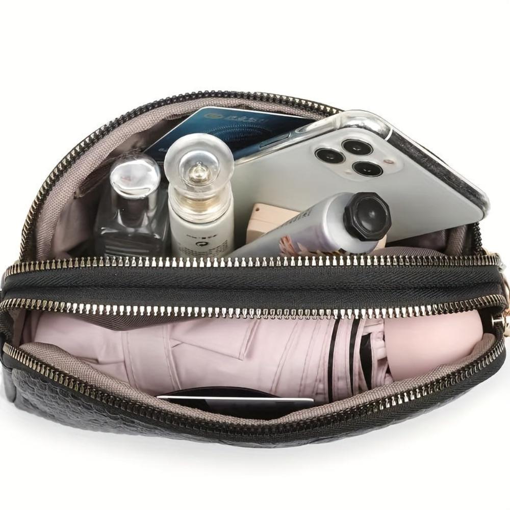 Cora | Beautiful mini crossbody bag in faux leather with crocodile pattern