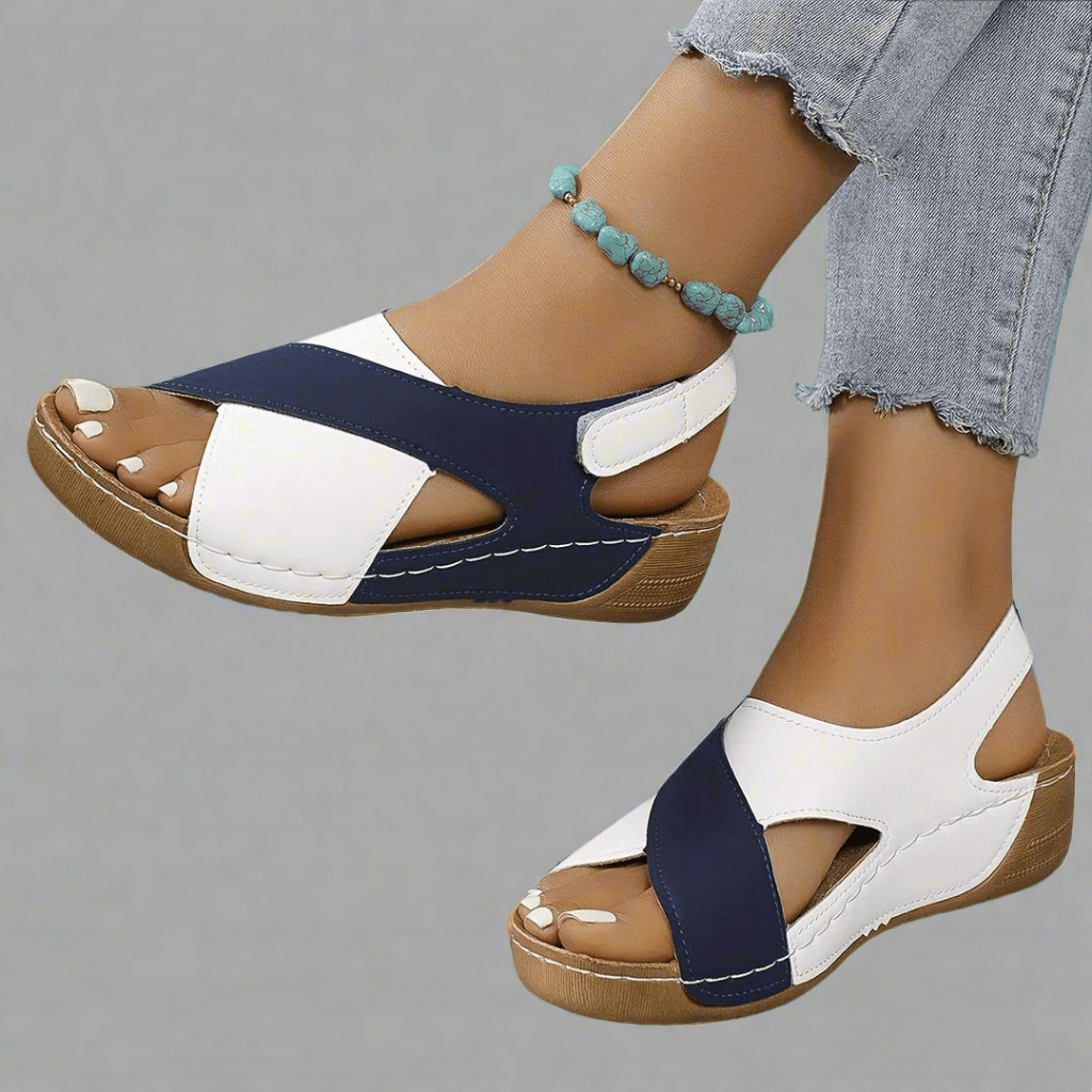 COLORBLOCK SLINGBACK SANDALS - Liam & Ivy