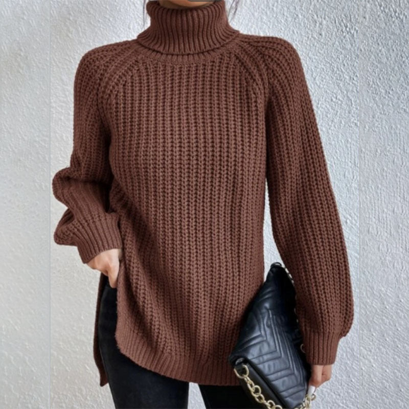 Éloïse™ | Split Turtleneck Sweater