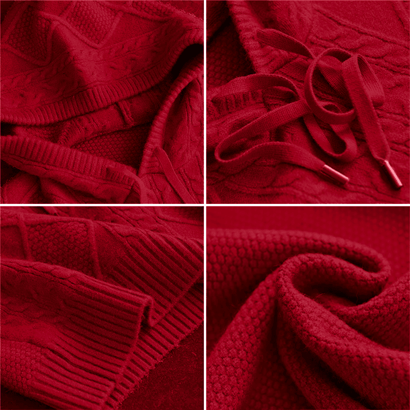 Élise – Elegant Knitted Hoodie - Liam & Ivy