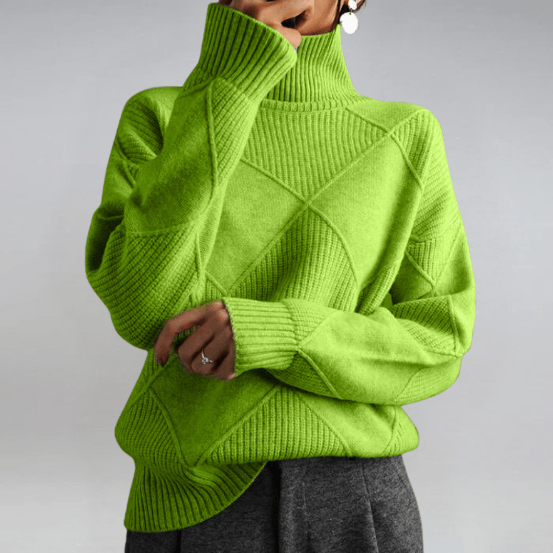 Elise – Refined Turtleneck Sweater - Liam & Ivy