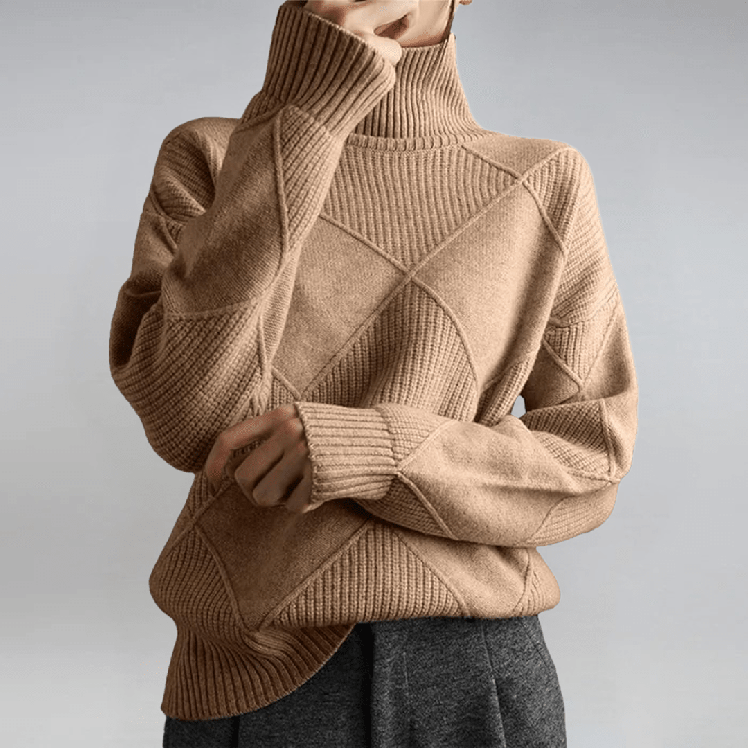 Elise – Refined Turtleneck Sweater - Liam & Ivy
