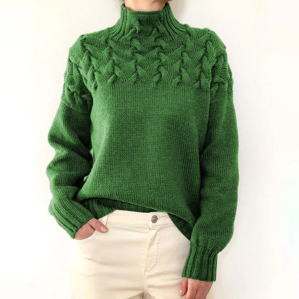 Léa – Elegant Knit Turtleneck Sweater