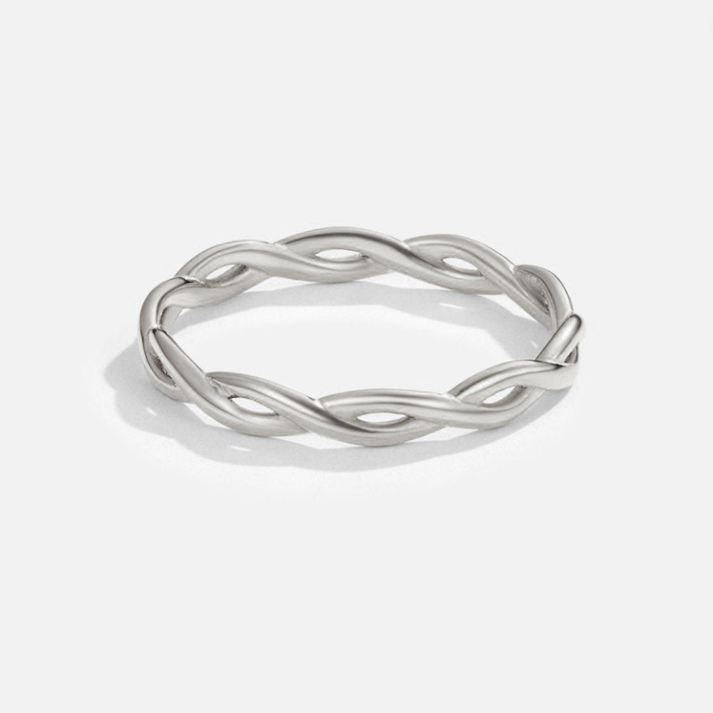 Infinity Spinning Ring 18K Silver - Liam & Ivy