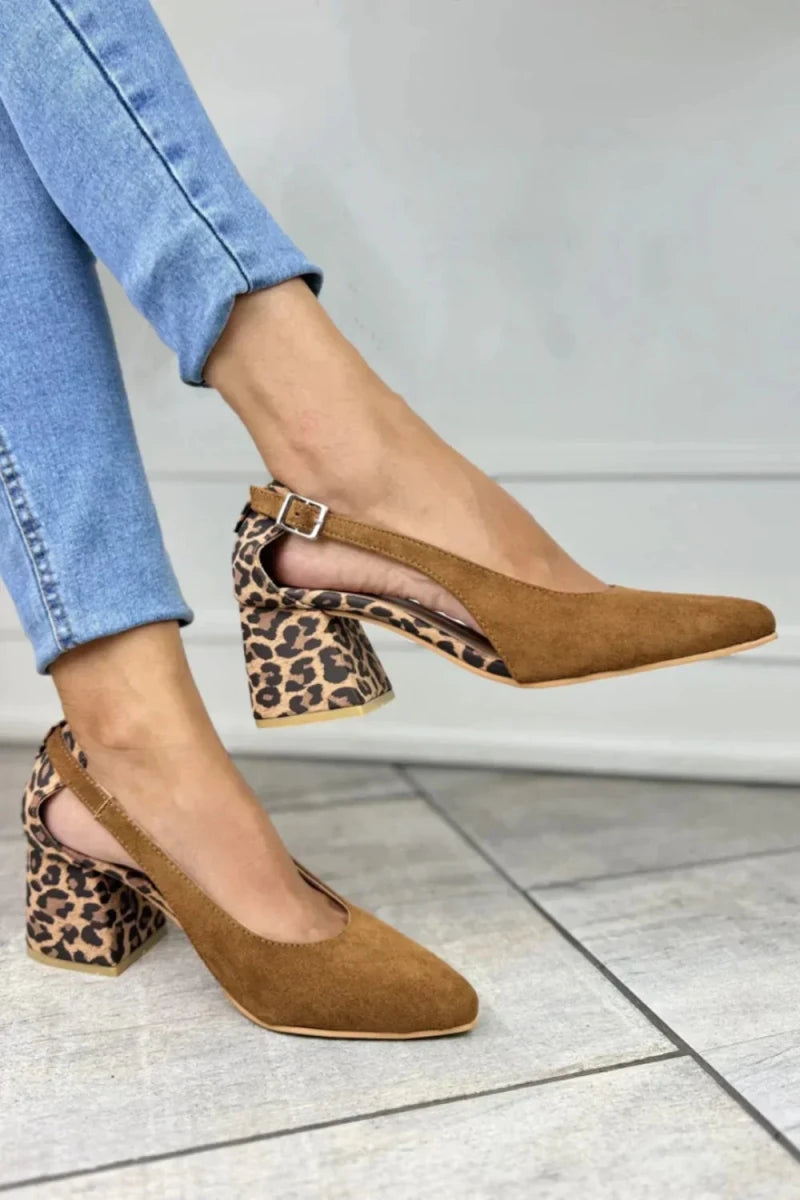 LEOPARD PRINT HEEL SLINGBACKS - Liam & Ivy