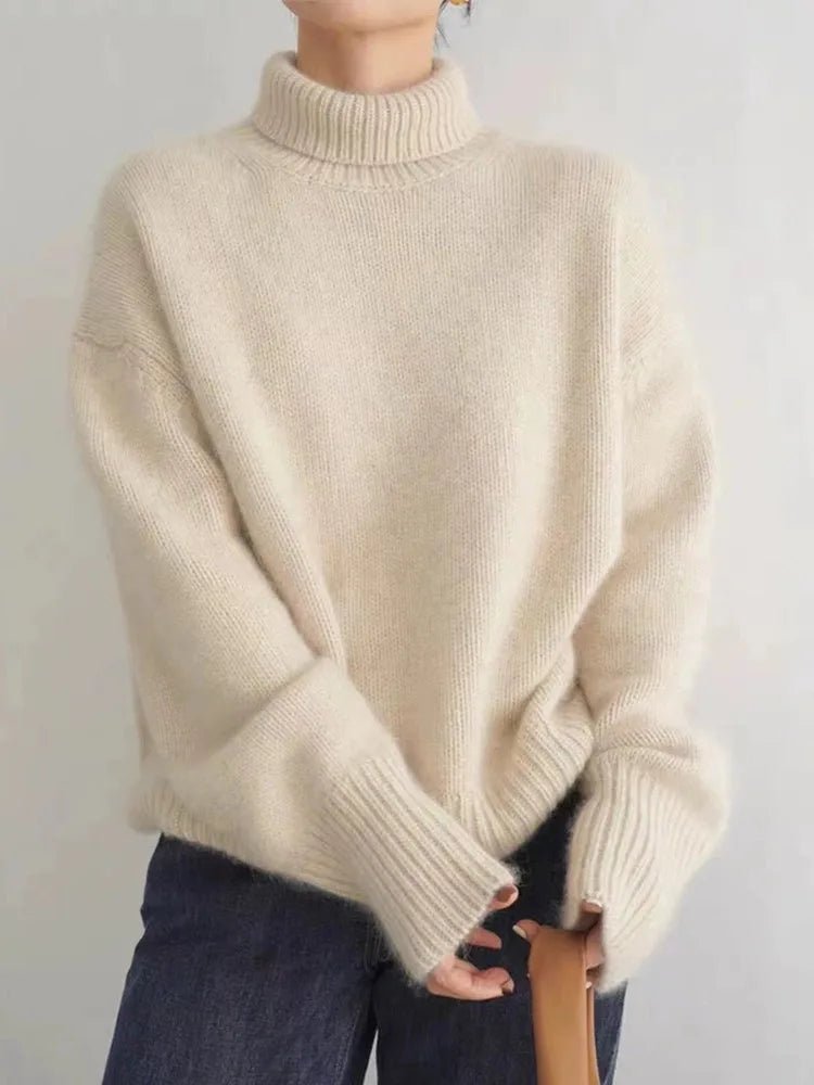 LINEA | High Collar Sweater - Liam & Ivy