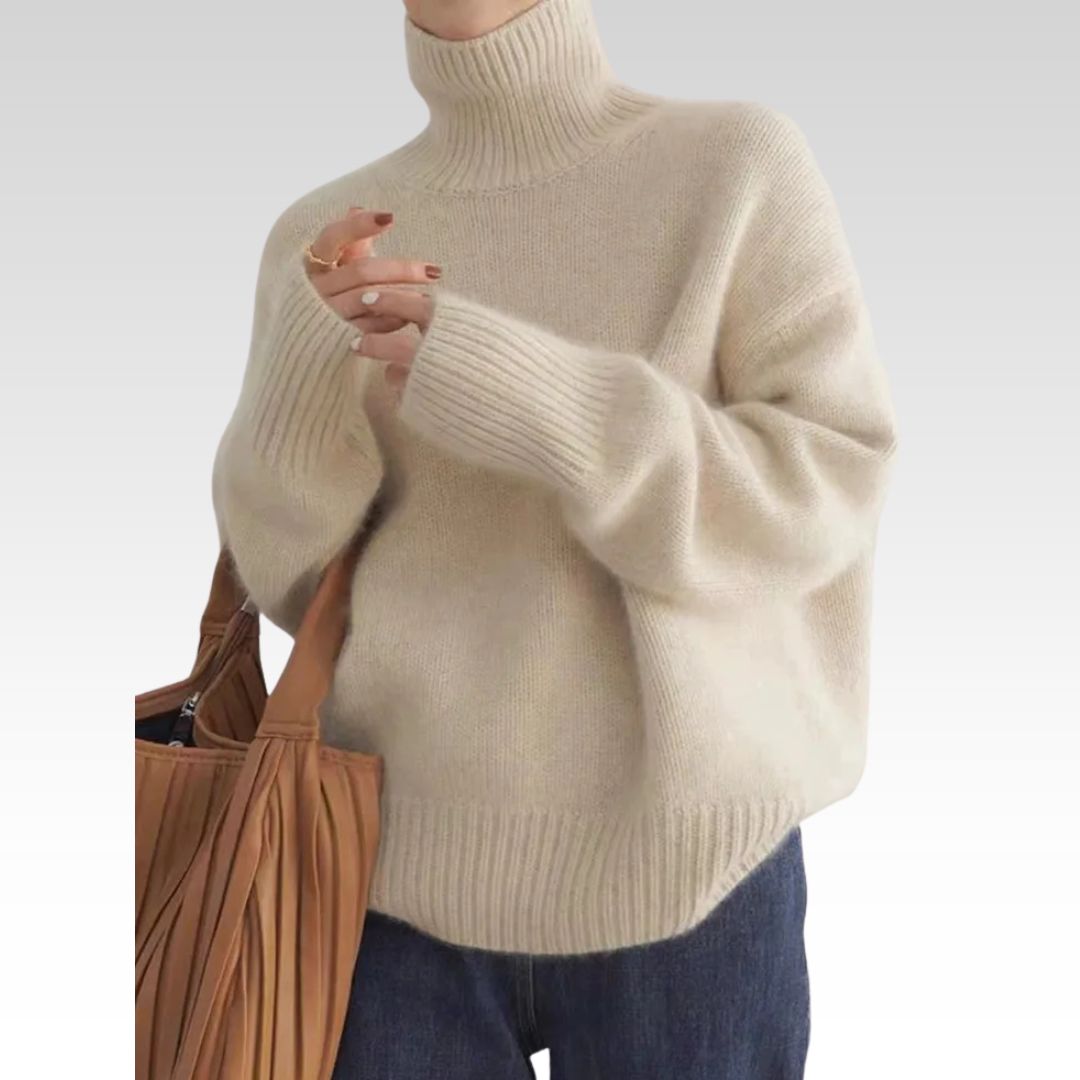LINEA | High Collar Sweater - Liam & Ivy