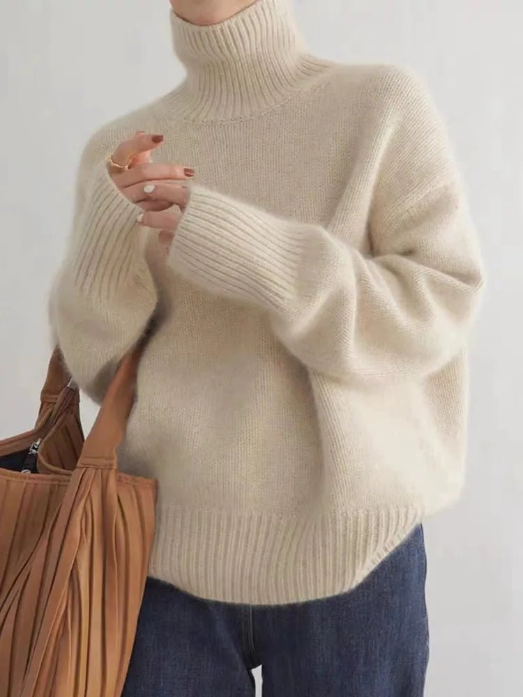 LINEA | High Collar Sweater - Liam & Ivy