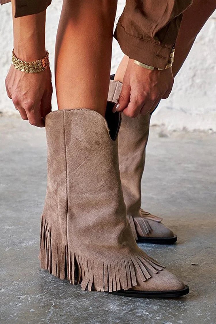 Manon™ | Fringe Boots - Liam & Ivy
