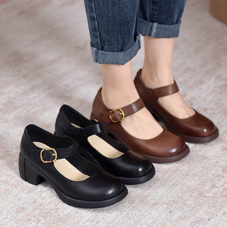 Serena | Minimalist Mary Jane Flats for Daily Outfits