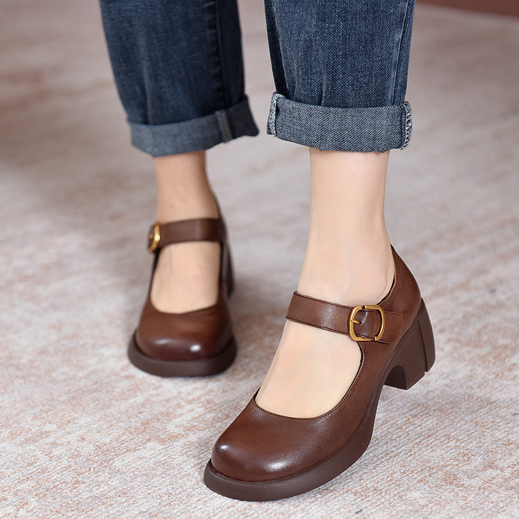 Serena | Minimalist Mary Jane Flats for Daily Outfits