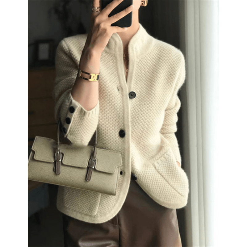 Mia – Delicate Cashmere Cardigan - Liam & Ivy