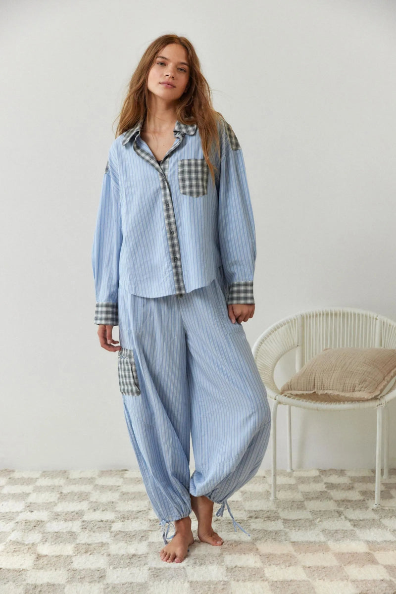 Sophie™ | Two - Piece Checkered Pajama - Liam & Ivy