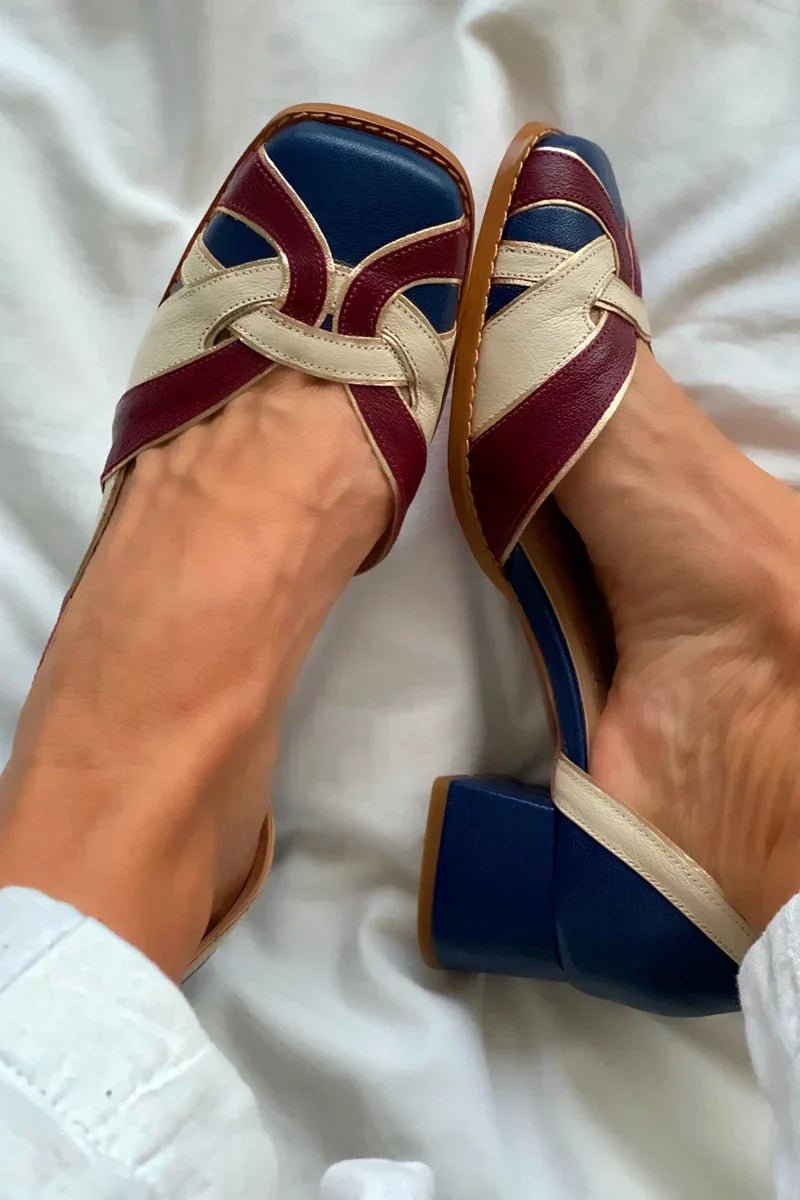 TRI - COLOR SLIP - ON FLATS - Liam & Ivy