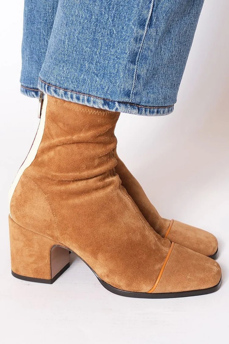 Vivienne™ | Modern Contrast Ankle Boots - Liam & Ivy