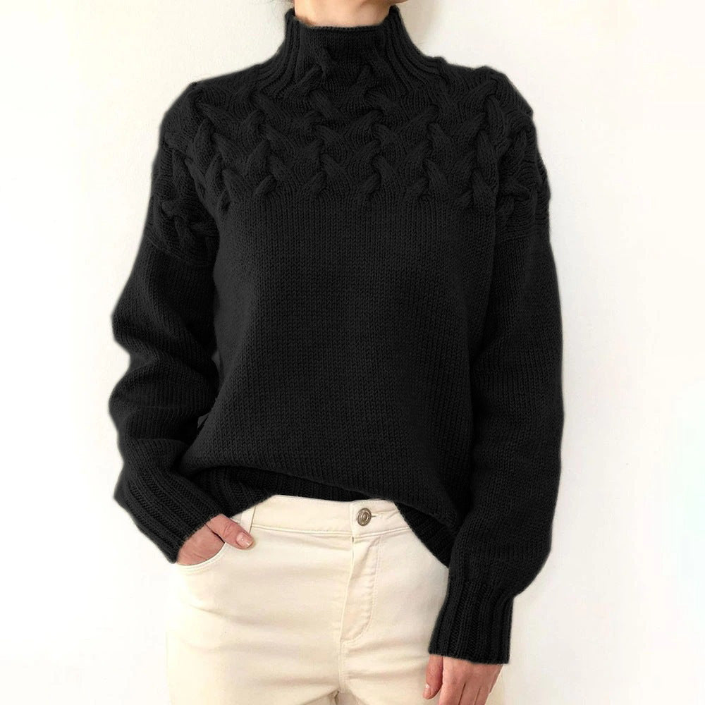 Léa – Elegant Knit Turtleneck Sweater