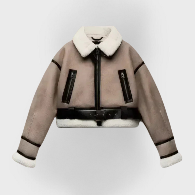 MP | Versatile Khaki Leather Jacket