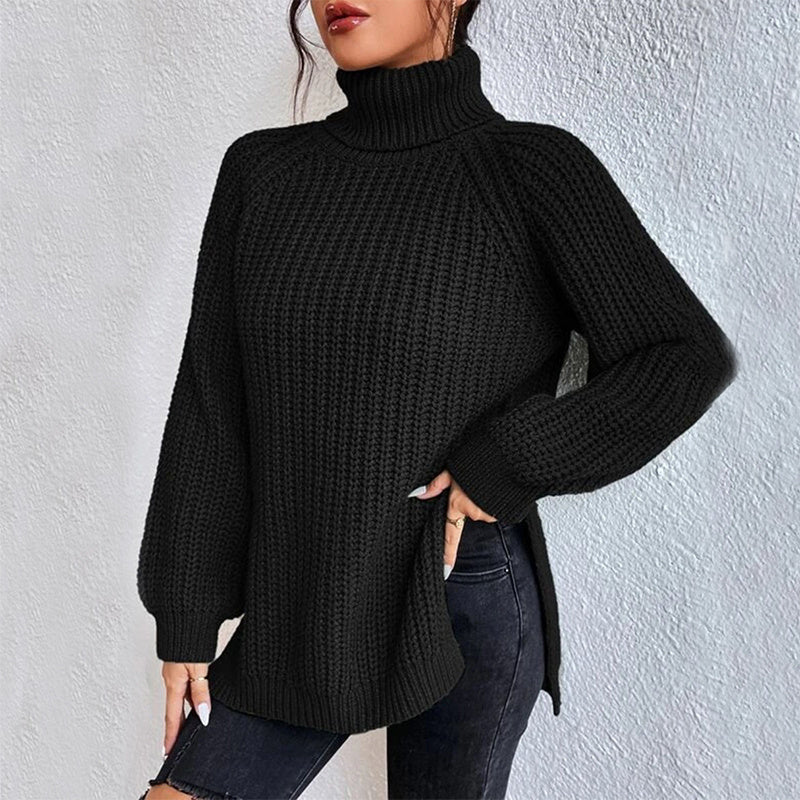 Éloïse™ | Split Turtleneck Sweater