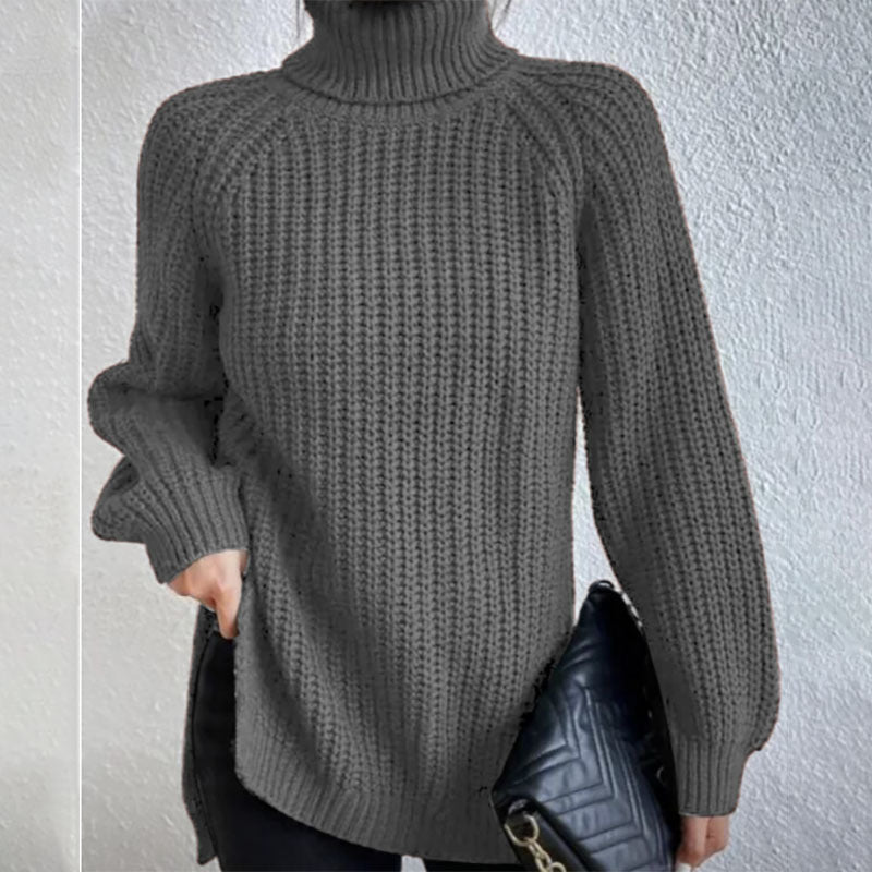 Éloïse™ | Split Turtleneck Sweater