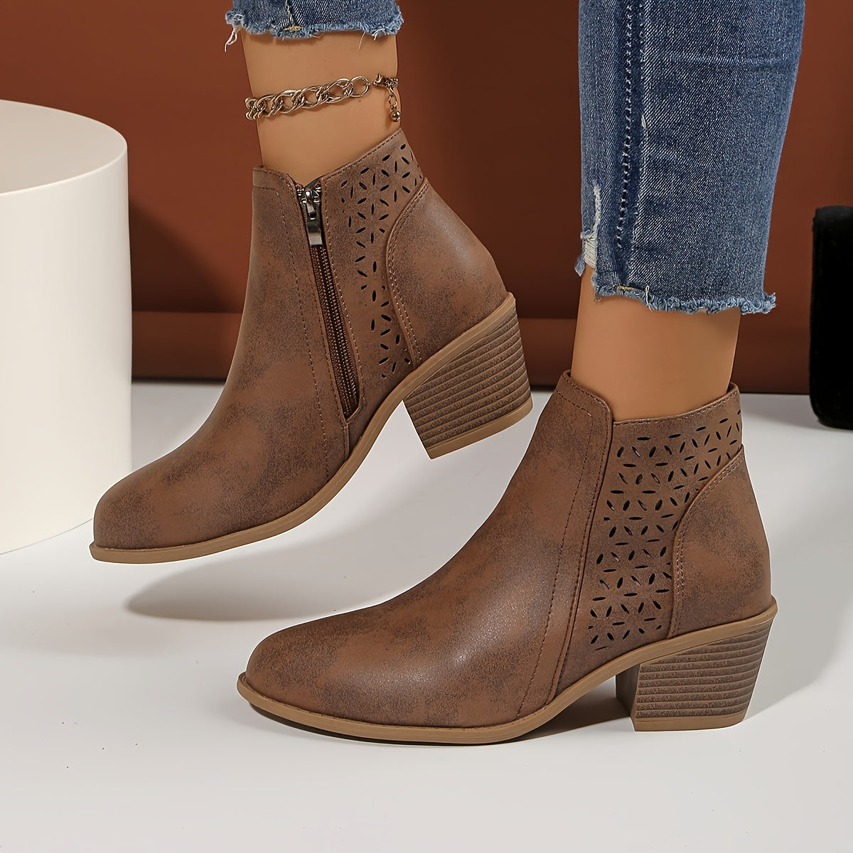 Léonie™ – Breathable Ankle Boots with Lasting Comfort