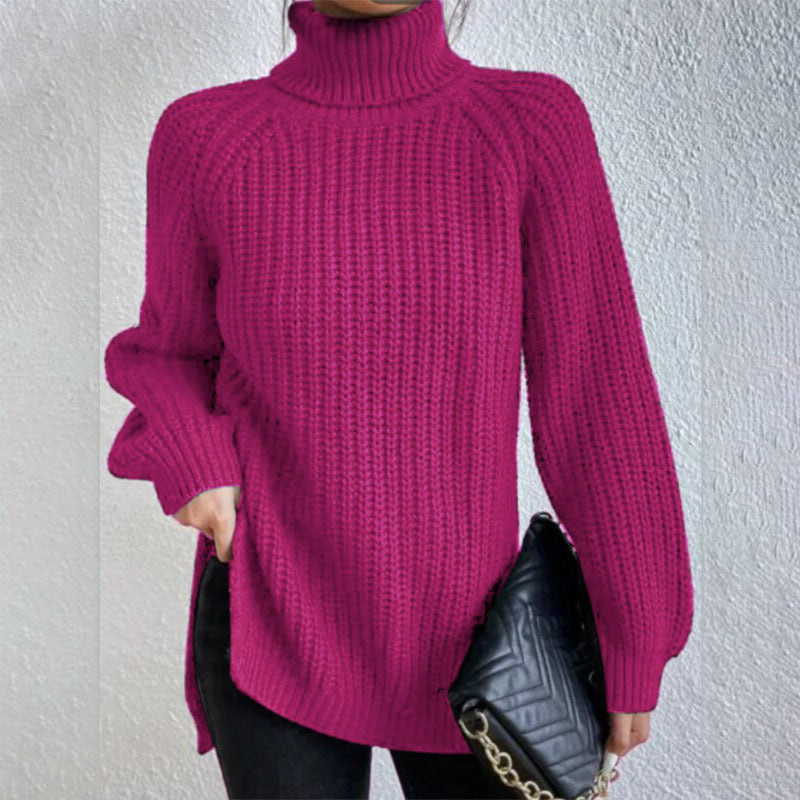 Éloïse™ | Split Turtleneck Sweater