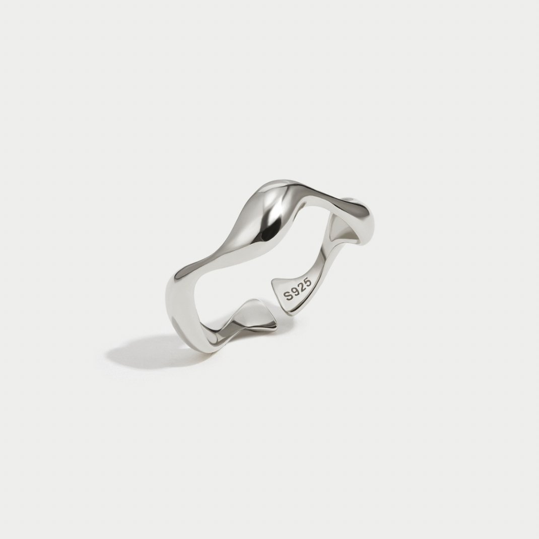 Silver Waves Ring