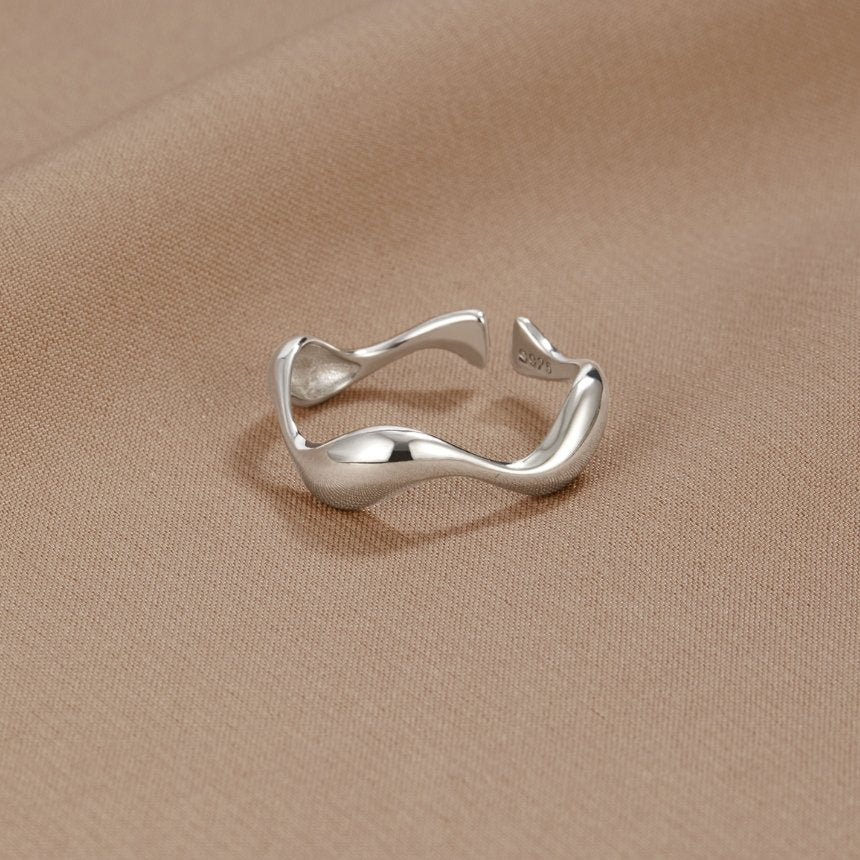 Silver Waves Ring