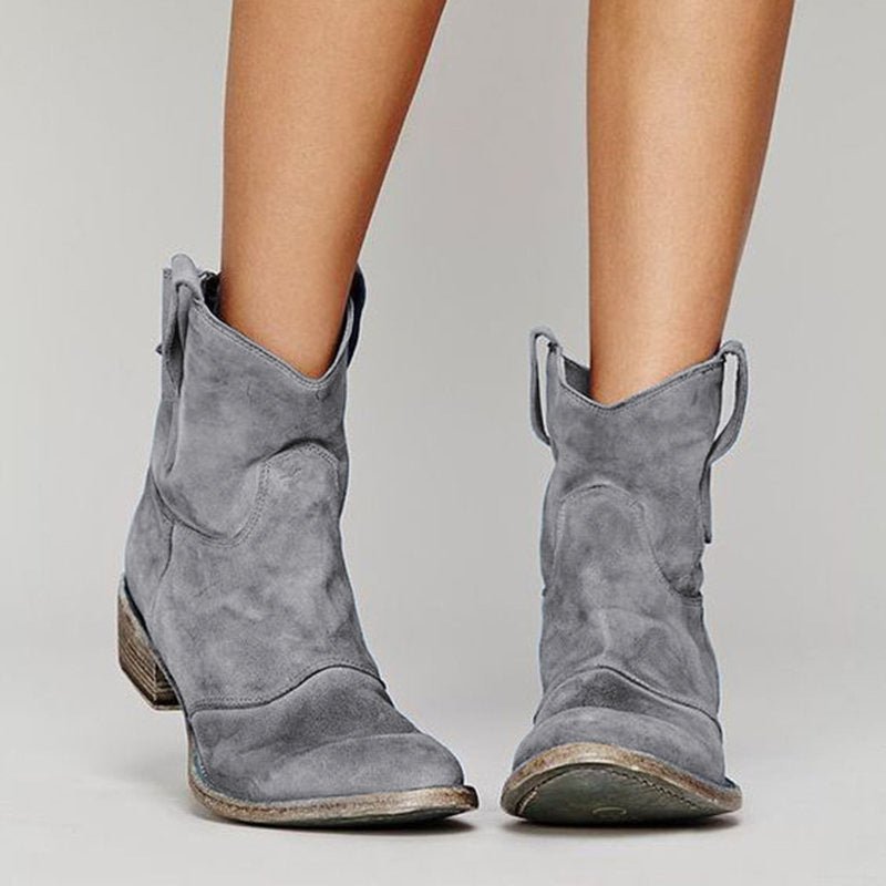 Aveline™ – Suede Ankle Boots - Zhaky Collective