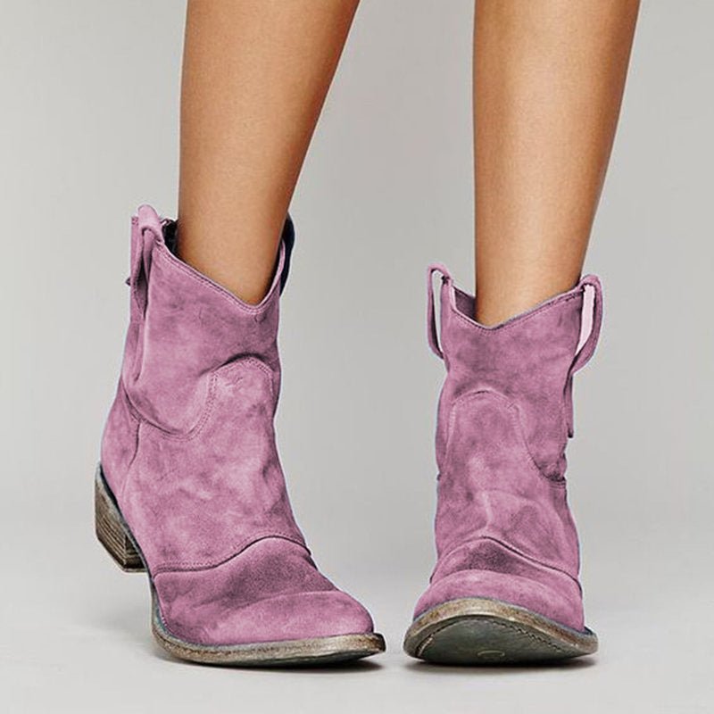 Aveline™ – Suede Ankle Boots - Zhaky Collective