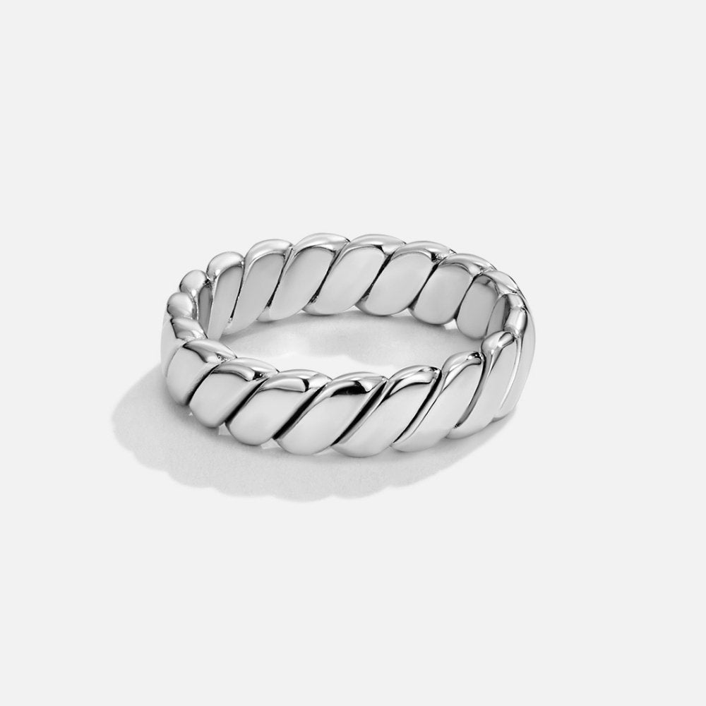 Twisted Silver Ring Calira