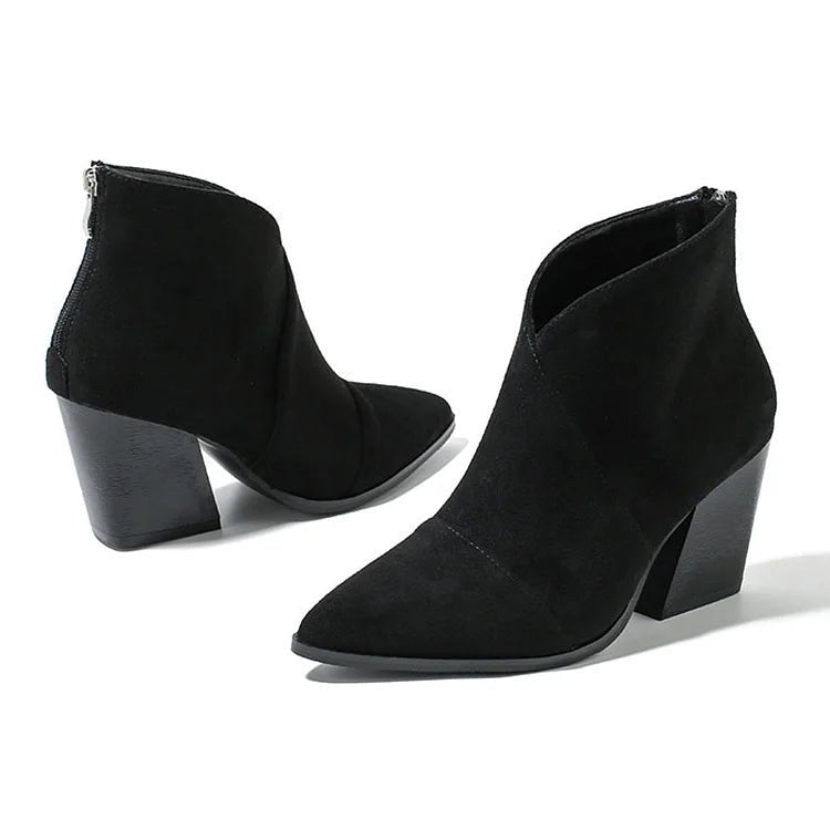 Céline™ | Chic Suede Ankle Boots - Liam & Ivy