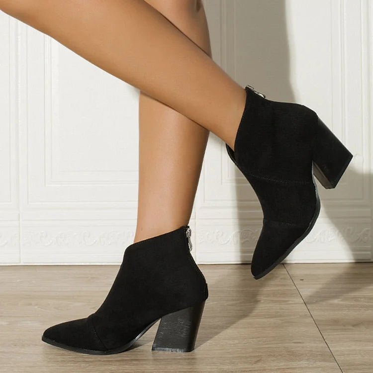 Céline™ | Chic Suede Ankle Boots - Liam & Ivy