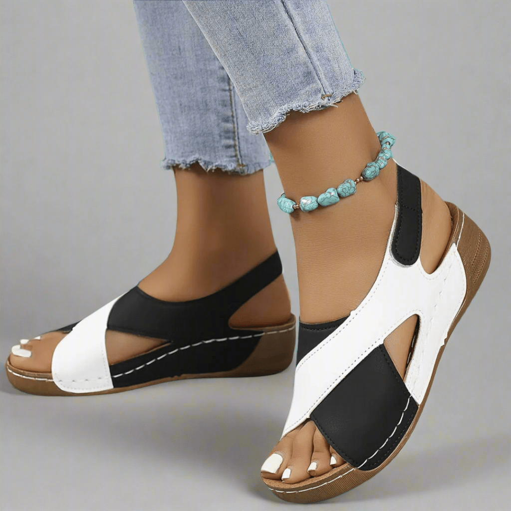 COLORBLOCK SLINGBACK SANDALS - Liam & Ivy