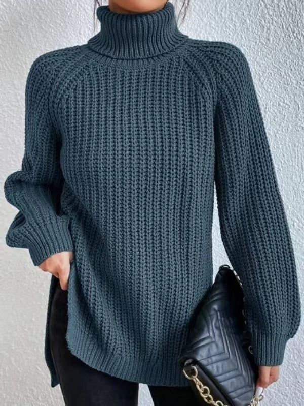 Éloïse™ | Split Turtleneck Sweater
