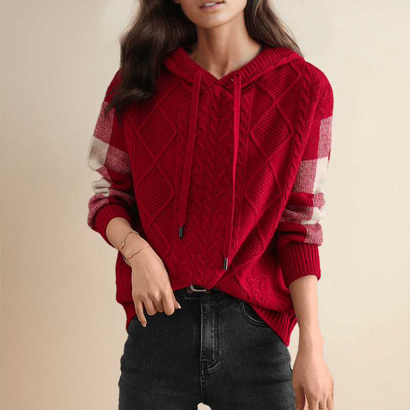 Élise – Elegant Knitted Hoodie - Liam & Ivy