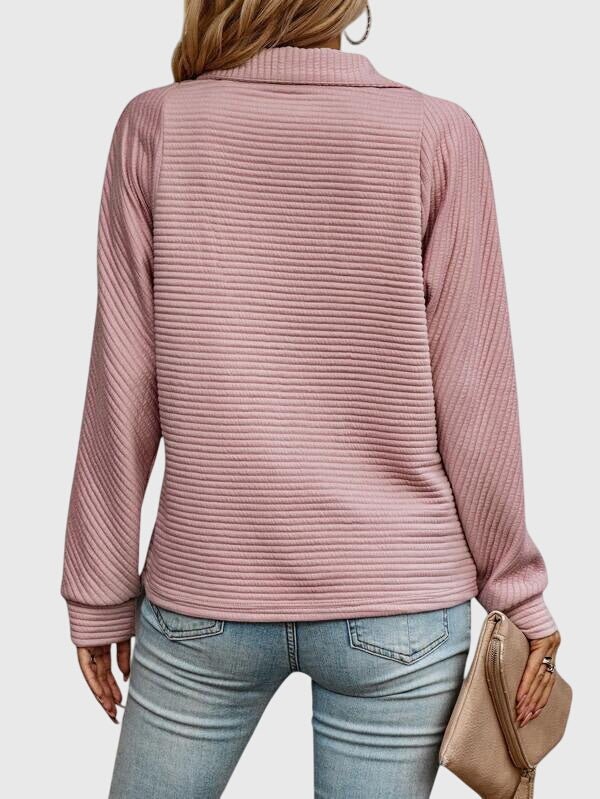 Élise – Refined Half - Zip Sweater - Liam & Ivy